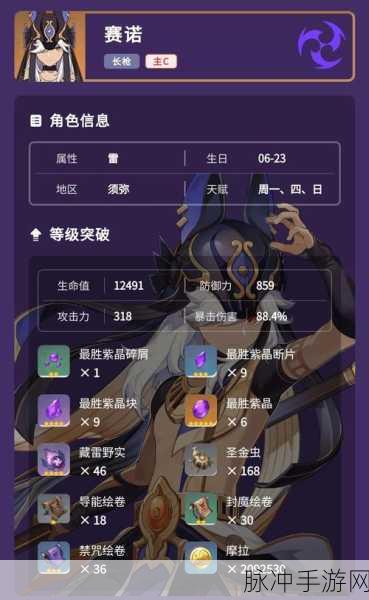 原神赛诺定位全解析，发现角色隐藏的宝藏与秘密