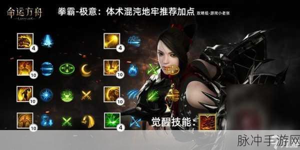 命运方舟手游深度攻略,霸拳黄拳加点全解析