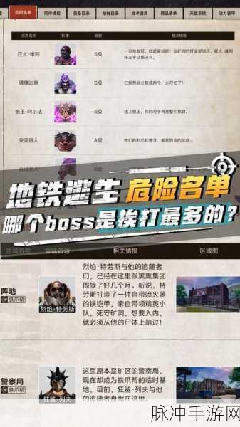 地铁逃生BOSS战攻略，解锁高伤害输出的秘诀