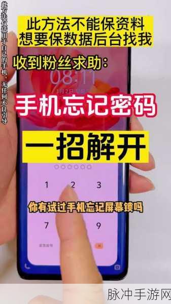 手机锁屏忘记密码？解锁攻略助你重返手游战场