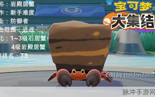 宝可梦大集结岩殿居蟹深度玩法解析,连招技巧与持有物推荐攻略