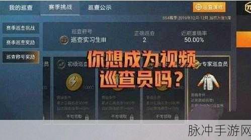 和平精英的巡查条件深度解析与攻略指南