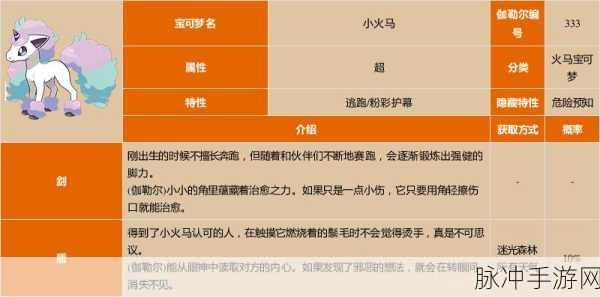 宝可梦剑盾小火马性格与配招深度全解析