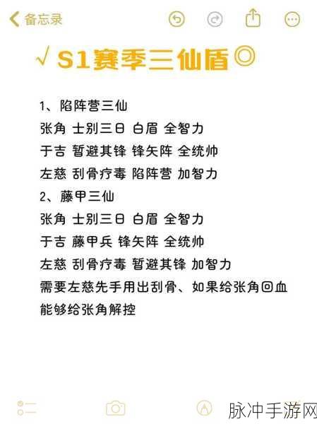 三国志战略版深度攻略,如何破解强大的三仙盾阵容?