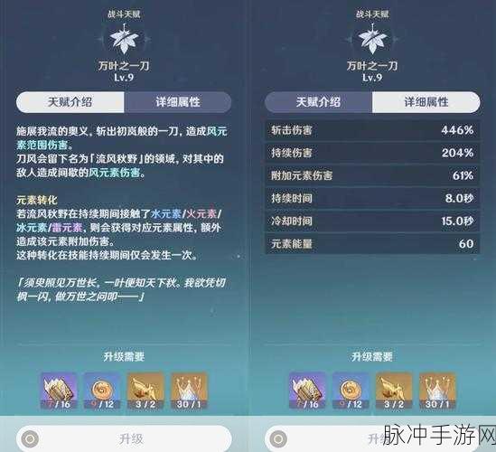 原神，万叶突破属性全方位解析，为你的冒险之旅增添助力