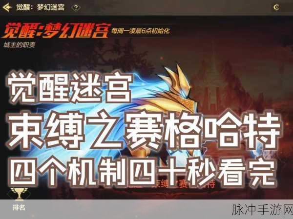 DNF手游深度攻略,揭秘光之城主赛格哈特的领主神器