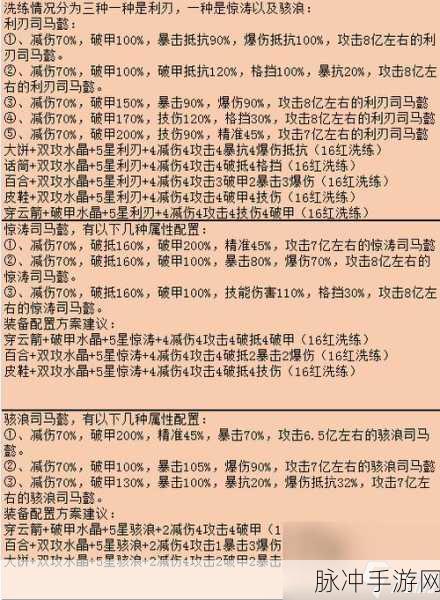 咸鱼之王吕布淬炼属性深度攻略，属性取舍与战力最大化