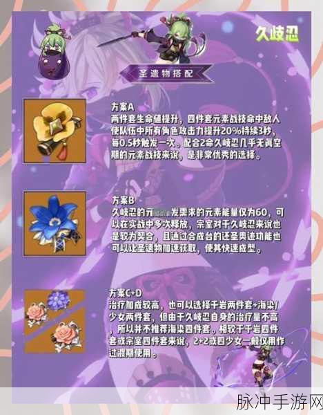 原神久岐忍角色定位详解，雷系治疗与挂雷辅助的完美结合