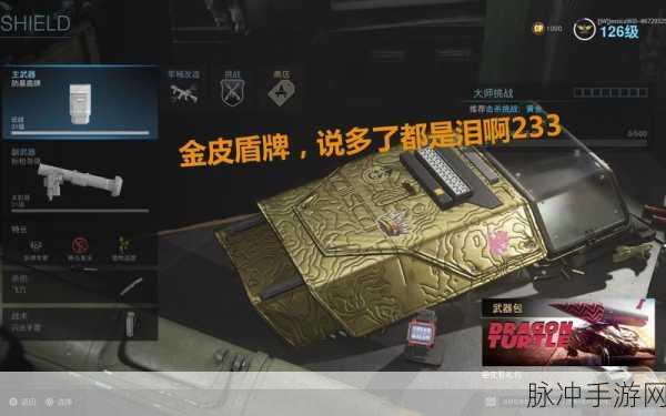 使命召唤16白金盾牌皮肤全面解锁深度攻略