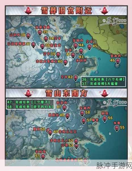 原神雪山探索,八个石碑位置全解析