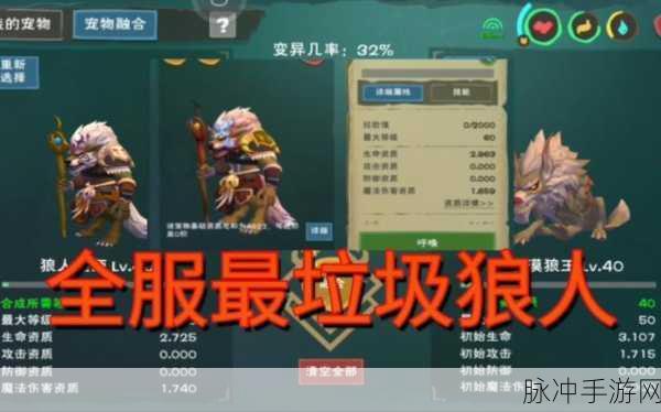 创造与魔法狼人巫祝深度解析,揭秘技能奥秘与实战应用