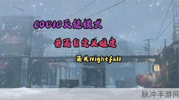 使命召唤10，全面解析灭绝模式的开启与攻略
