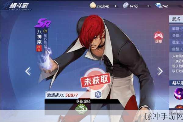 魂武者八神庵手搓技能全解析,最新连招与技巧教学指南