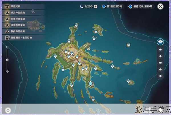 原神新兵的徽记高效采集路线与分布图详解