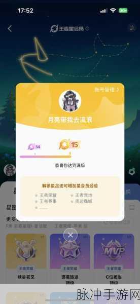 王者荣耀星会员到15级需要多少经验？星会员达到15级所需经验值全面解析