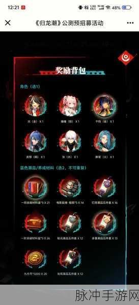 归龙潮预抽卡自选角色推荐全攻略
