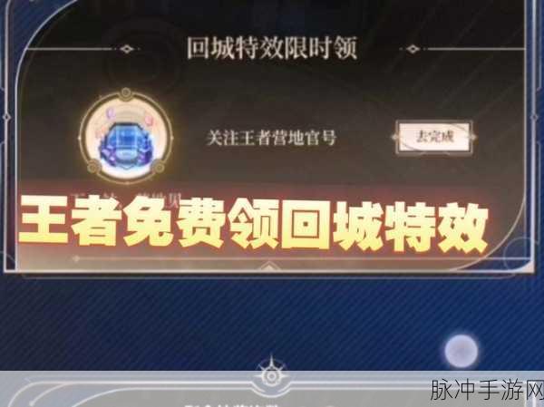 王者荣耀守护精神回城特效全攻略,永久守护回城特效获取方法详解