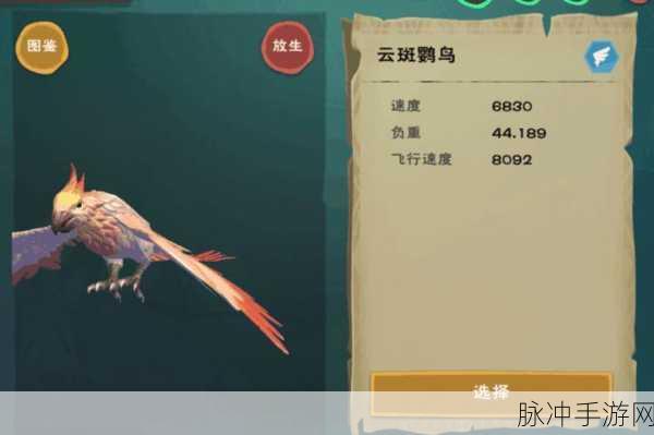 创造与魔法游戏深度攻略,云斑鹦鸟位置分布图详解及饲料制作一览表