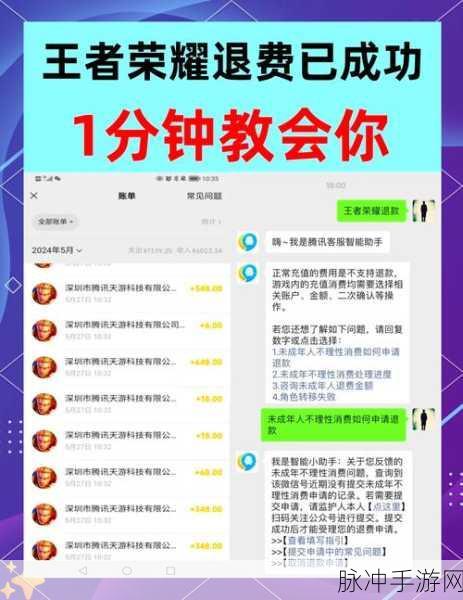 安卓王者荣耀退款成功全攻略
