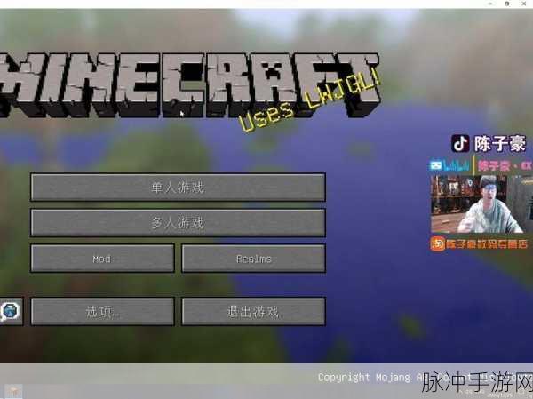 陈子豪我的世界MC生存新一期,揭秘所用整合包全攻略