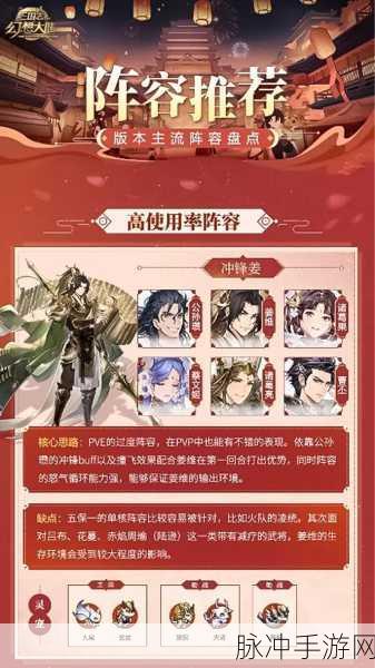 三国志幻想大陆神将任选攻略，如何挑选最适合你的神将