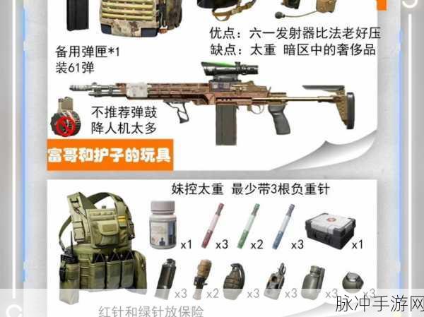 暗区突围武器装备全解析，种类与选择策略