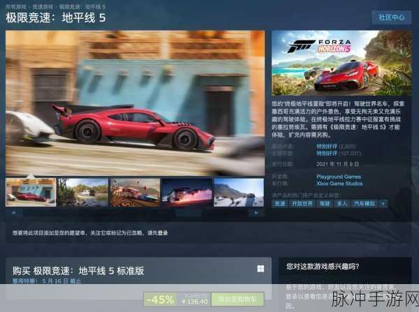 地平线5购买指南，Steam与微软平台深度对比