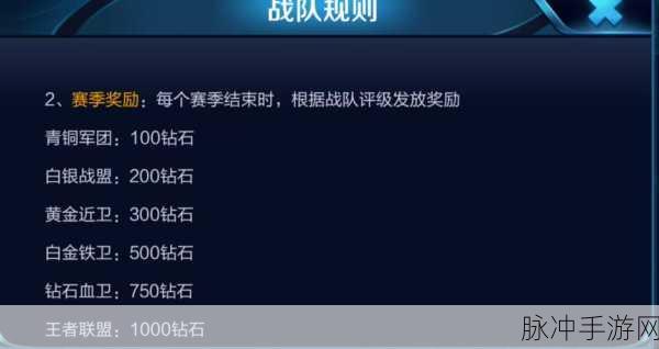 王者荣耀战队币结算全面解析,详细攻略助你高效获取战队币