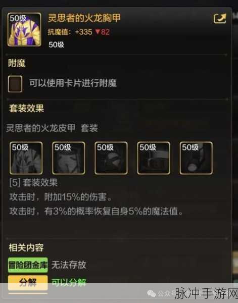 DNF手游攻略,揭秘增加物品掉率的神秘装备