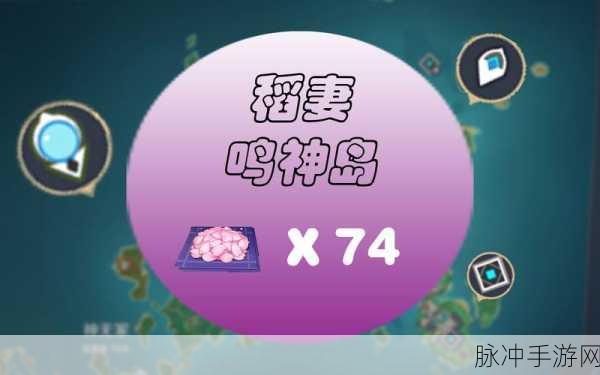 原神绯樱绣球位置全攻略,稻妻区域的紫色宝藏
