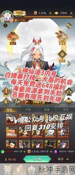 神仙道3手游攻略,详解兑换码输入方法及福利