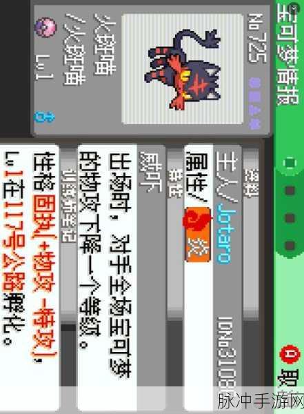 口袋妖怪燃烧绿宝石汉化版下载，探索全新精灵养成之旅