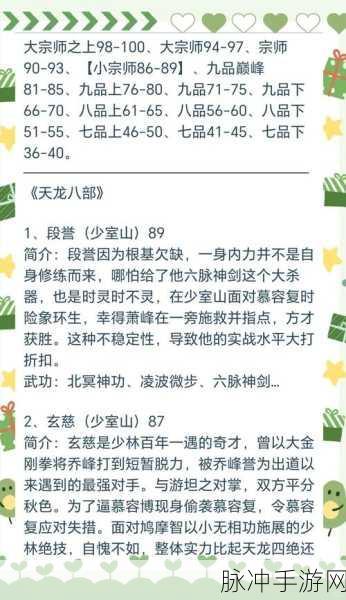 金庸群侠传之武林浩荡手游深度攻略,如何击败龙宿