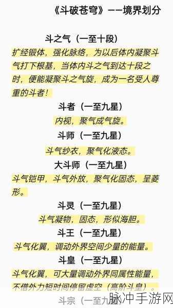 斗破苍穹手游进阶级别顺序表及攻略详解