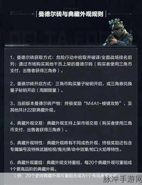 三角洲行动曼德尔砖获取全攻略详解
