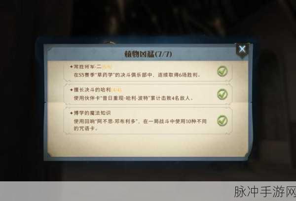 哈利波特5—7年手游深度攻略与数据解析