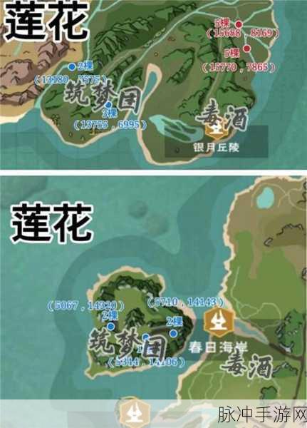创造与魔法,红莲蓝莲刷新点全攻略