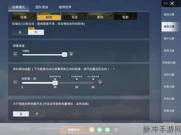 和平精英画面设置攻略,如何让人物清晰可见?