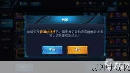 王者荣耀游戏攻略,详细步骤教你如何删除游戏好友