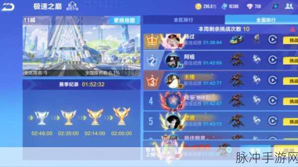 QQ飞车手游攻略，如何查看国服排名榜