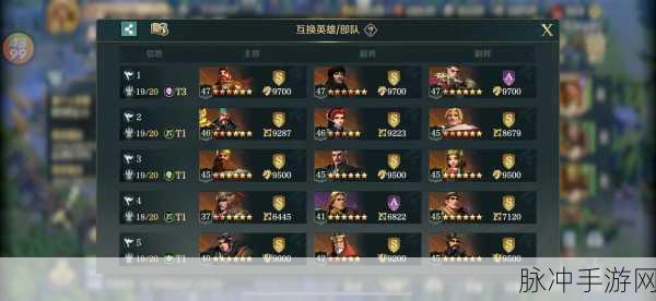 文明与征服北定中原争霸赛，揭秘最强阵容搭配策略