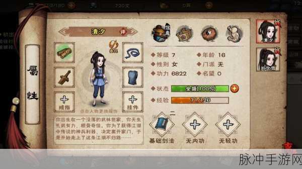 烟雨江湖手游纯阳诀技能属性深度剖析,解锁江湖绝学的奥秘
