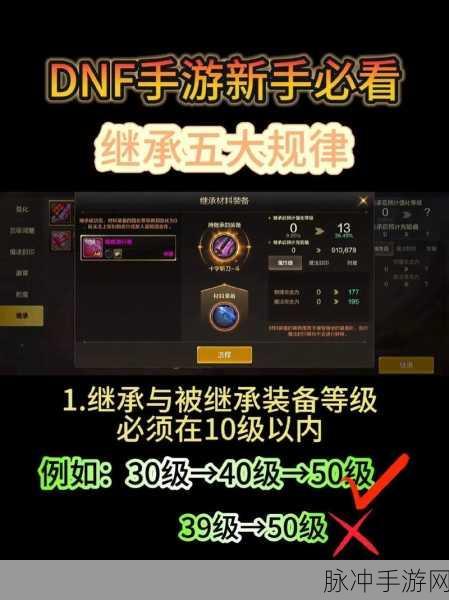 DNF手游一级装备继承全攻略,轻松提升战斗力