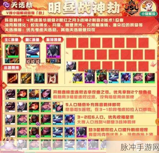 云顶之弈光劫阵容深度解析与实战搭配推荐
