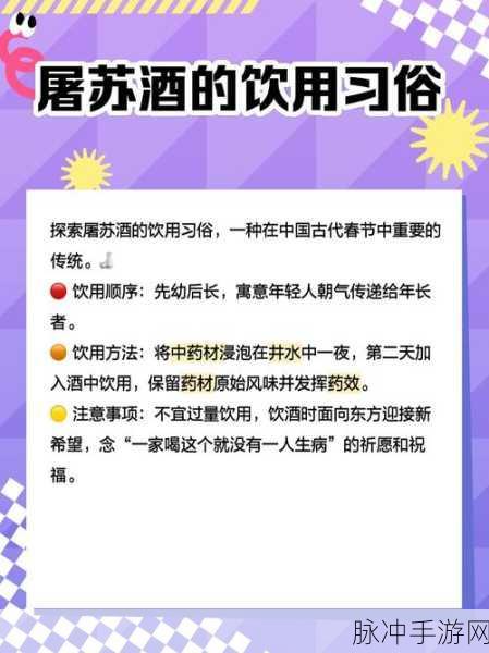 烟雨江湖深度揭秘，屠苏酒的神奇功效与最新玩法全解析