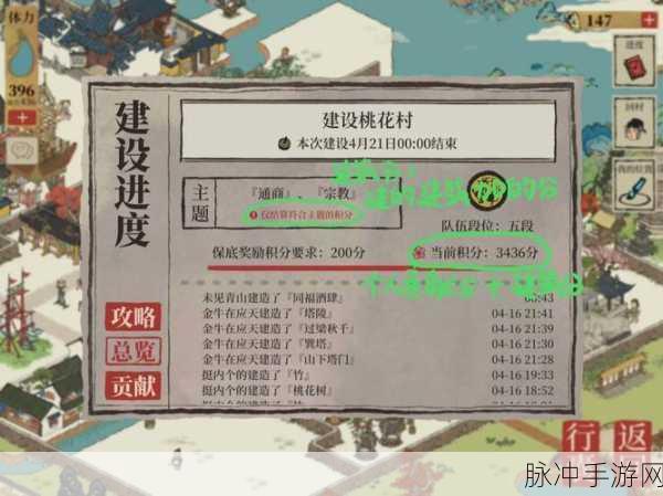 江南百景图,桃花村建设贡献提升策略与方法深度探讨
