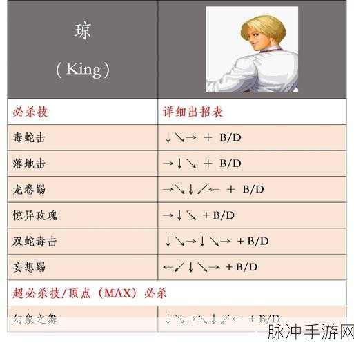 拳皇14坂崎良连招表深度解析与实战应用