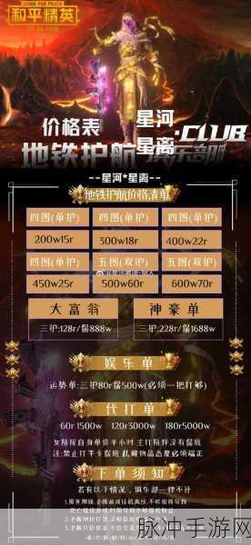 和平精英护航价格表，全面解析护航服务费用标准与策略