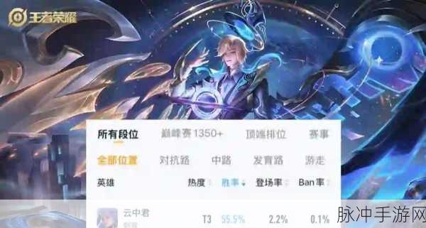 王者荣耀云中君胜率飙升，新晋打野之王全面解析