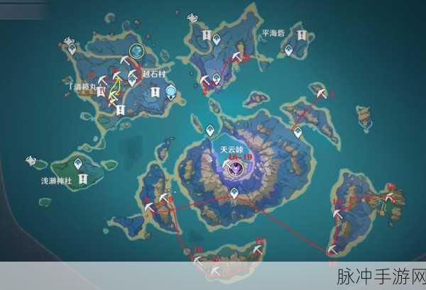 原神稻妻紫晶矿采集攻略，全面解析紫金矿分布图